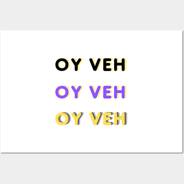 Oy Veh - 3 Pack Wall Art by stickersbyjori